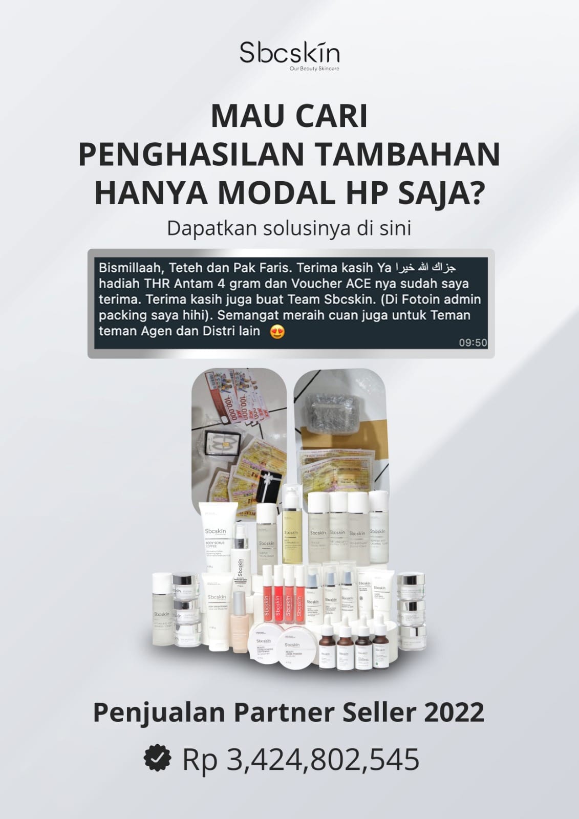 usaha sampingan dari rumah reseller skincare